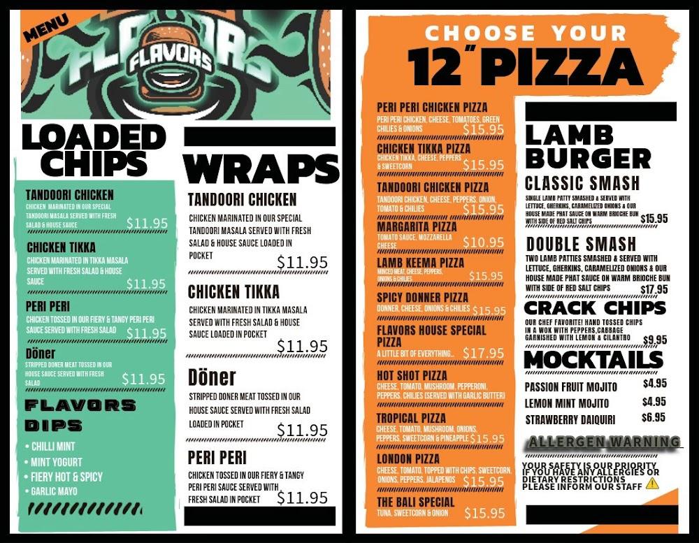 Flavors Halal Restaurant Menu image 2